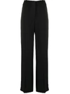 THEORY HIGH WAISTED FLARED TROUSERS