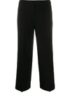 THEORY CROPPED WIDE LEG TROUSERS