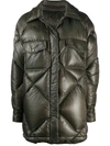 MONCLER QUILTED MIDI COAT