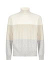 BRUNELLO CUCINELLI BRUNELLO CUCINELLI TURTLENECK RIBBED KNITTED SWEATER