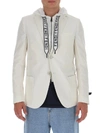 FENDI FENDI SLIM FIT HOODED BLAZER