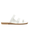 Dolce Vita Isala 3 Croc Textured Slide Sandal In White