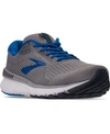 Brooks Men's Adrenaline Gts 20 Running Sneakers From Finish Line In Gray, Ebony