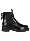OFF-WHITE LEATHER CHELSEA ANKLE BOOTS,11450739