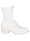 GUIDI WHITE HORSE LEATHER BOOTS,11450495