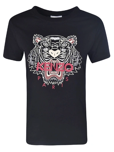 Kenzo Tiger T-shirt In Nera