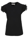 SEE BY CHLOÉ SEE BY CHLOE FRILLY T-SHIRT,11450553