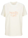 SEE BY CHLOÉ SEE BY CHLOE FLORAL LOGO T-SHIRT,11450555