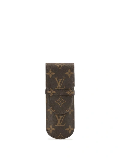 Pre-owned Louis Vuitton  'etui Stylos' Stifteetui In Brown