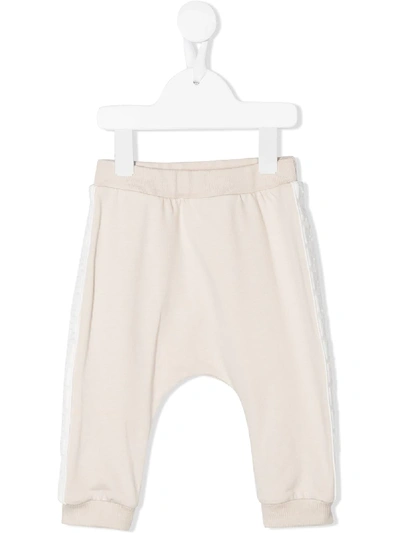 Fendi Babies' Jersey Tracksuit Bottoms In 中性色