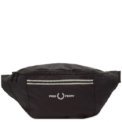 Fred Perry Authentic Sports Twill Crossbody Bag In Black