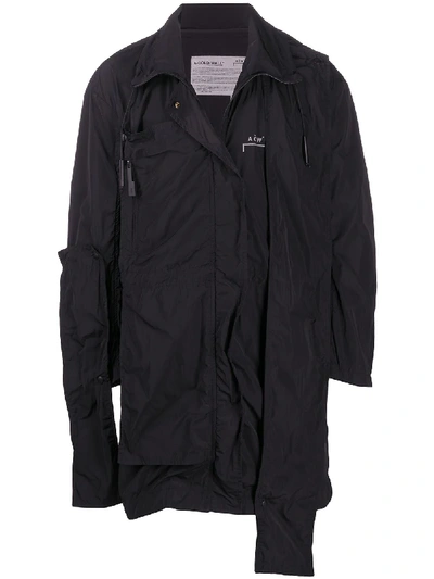 A-cold-wall* Multipanel Zipped Parka In Black