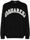 DSQUARED2 LOGO-PRINT COTTON SWEATSHIRT