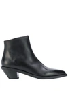 Marsèll 50mm Tapered Heel Boots In Black