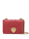 DOLCE & GABBANA SMALL DEVOTION QUILTED CROSSBODY BAG