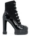 CASADEI LACE-UP 130MM ANKLE BOOTS