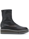Clergerie Berta Platform Ankle Boots In Black
