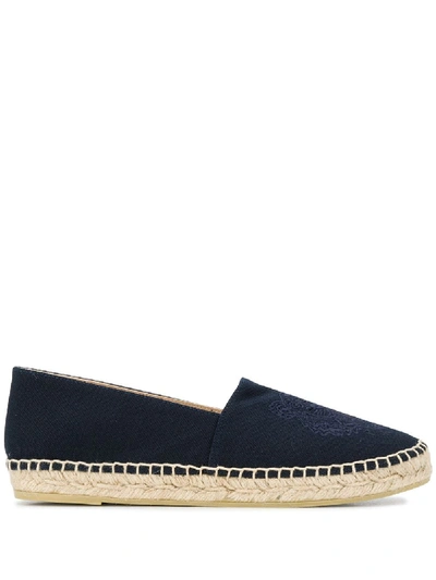 Kenzo Canvas Tiger Espadrilles In Blue