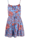 ALICE AND OLIVIA CHEYLA STRAPPY FLORAL-PRINT DRESS