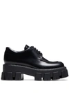 Prada Black Platform Creeper Derbys