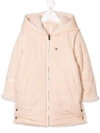 CHLOÉ FAUX-FUR HOODED COAT