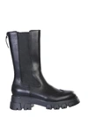 Ash Women's Lennox Wingtip Block Heel Combat Boots In Nero