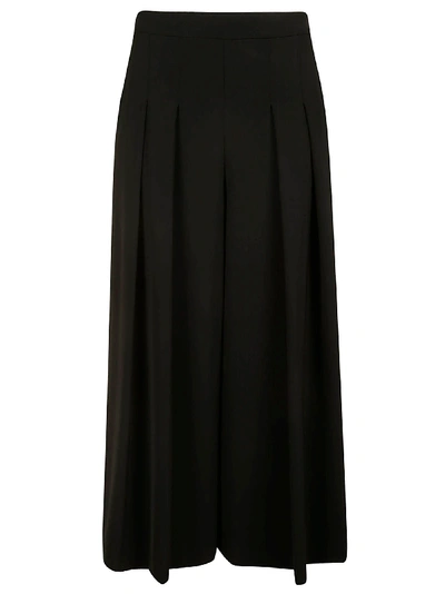 Moschino Wide Fit Long Length Trousers In Black