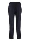 BRUNELLO CUCINELLI SWEATPANTS CASHMERE AND COTTON CHALK STRIPE FRENCH TERRY TROUSERS,11451532