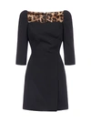 DOLCE & GABBANA VIRGIN WOOL CREPE MINI DRESS,F6J4UT FUBD2N0000