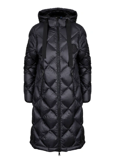 Moncler Duroc Long Parka In Black Featuring Hood