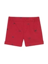 GUCCI RED SHORTS WITH ELASTIC WAISTBAND,11451498