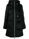 Herno Mid-length Puffer Jacket In Black