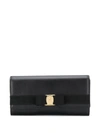 Ferragamo Portefeuille Continental Naud Vara Noir In Black