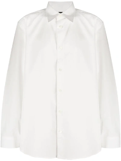 Issey Miyake Poplin Shirt In White