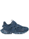Balenciaga Track Clearsole Tech Sneakers In Blue