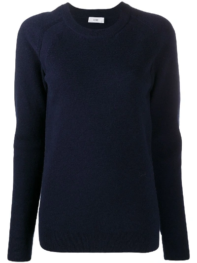 Closed Fine Knit Crew-neck Sweater In Blue