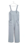 MADEWELL GAUZE TIE STRAP PATCH POCKET OVERALLS,AO253