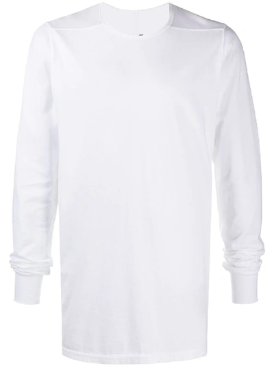 Rick Owens Solid-color Long-sleeve T-shirt In White