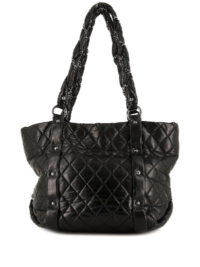 Pre-owned Chanel 2006 Grand Shopping Tote Bag In Black
