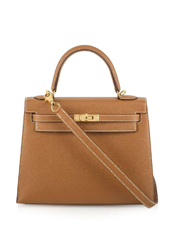 Pre-Owned Hermes 2018 Pre-owned 25cm Epsom Kelly Bag In Brown | ModeSens