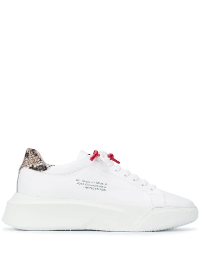 Giuliano Galiano Python Nemesis Sneakers In White