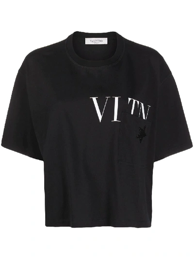 Valentino Vltn Star T-shirt In Black