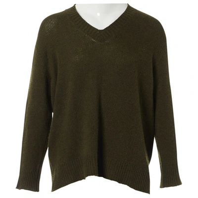 Pre-owned Dior Khaki Cashmere Knitwear