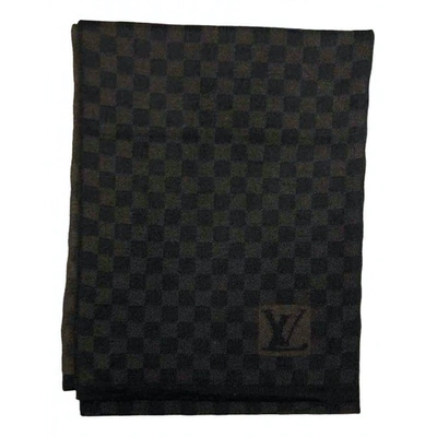 Pre-owned Louis Vuitton Brown Wool Scarf & Pocket Squares