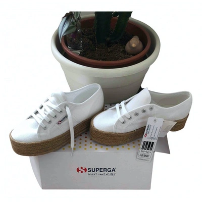 Pre-owned Superga White Cloth Trainers