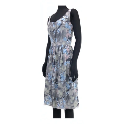 Pre-owned Prada Blue Silk Dress