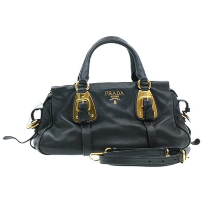 Pre-owned Prada Black Leather Handbag