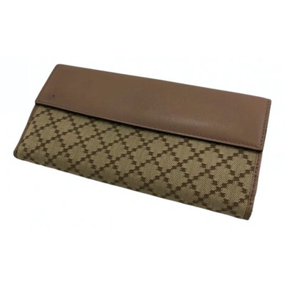 Pre-owned Gucci Brown Cloth Wallet