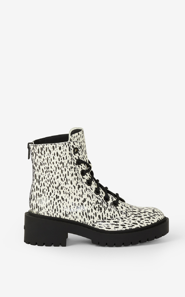 kenzo lace up boots
