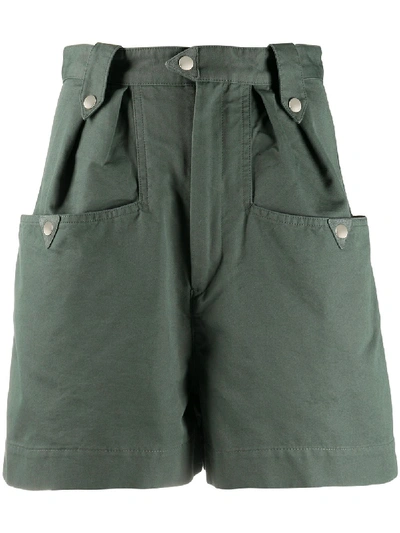 Isabel Marant Étoile High-waist Shorts In Green